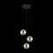 LEMORIETA Triple black pendant lamp