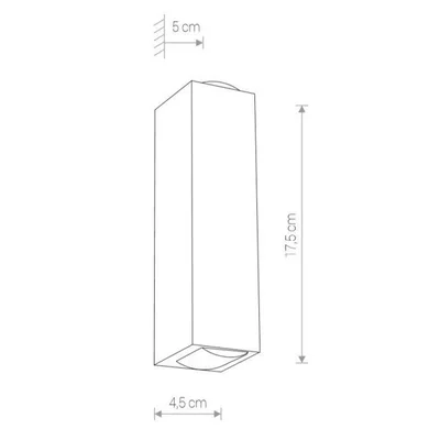LENS LED Outdoor wall lamp black