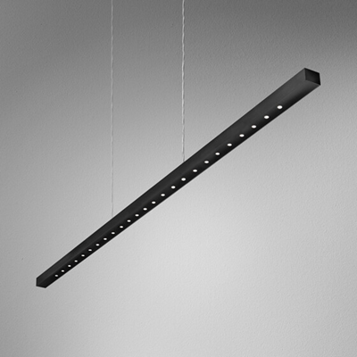 LENS LINE Hanging lamp white and black strip