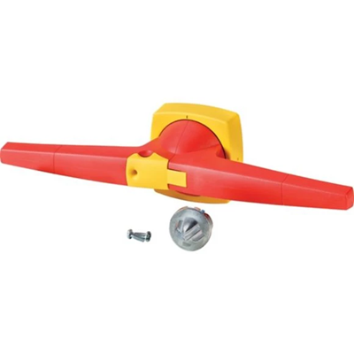 Lever, type D/P, red/yellow, K5DR/P