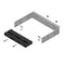 LG-B60-V1 P3 Bracket with BBS carrier, 3-pole, width 1 (250), for busbars with a spacing of 60 mm, vertical mounting of busbars on WP-A/WP-T