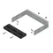 LG-B60-V1 P3 Bracket with BBS carrier, 3-pole, width 1 (250), for busbars with a spacing of 60 mm, vertical mounting of busbars on WP-A/WP-T