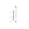LG-T-B185-H P3 Bracket with insulator POP 100/185 3-pole for busbars with a spacing of 100/185 mm, mounted horizontally on WP-T brackets