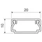 LHD 20X10 FD STRIP Schwarz (2/96 m)