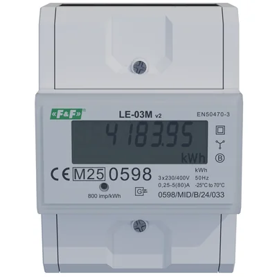 Лічильник електроенергії MODBUS RS-485 - трифазний LЕ-03М