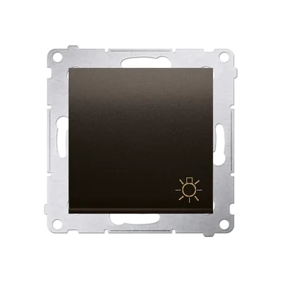 „Licht“-Taster 16AX 250V Schraubklemmen matt metallisierte Bronze