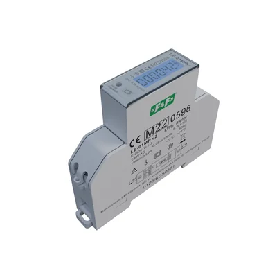 Licznik energii elektrycznej - jednofazowy, RS-485, LCD, 100A, rejestracja parametrów sieci U, I, F, P, Q, AE+, RE+