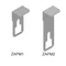 Lid clasp height 121mm