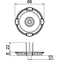 Lid for ZU 60-SD 60 mm round red box