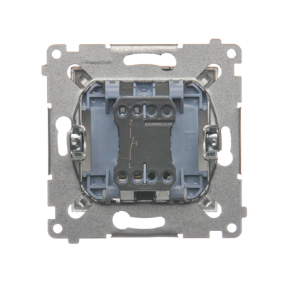 "Light" button 16AX 250V screw terminals matt metallised bronze