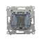 "Light" button 16AX 250V screw terminals matt metallised bronze