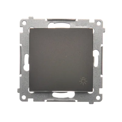 "Light" button 16AX 250V screw terminals matt metallised bronze
