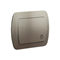 "Light" button 230V, metallic satin