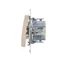 "Light" button (module) 10A 230V cream quick connectors