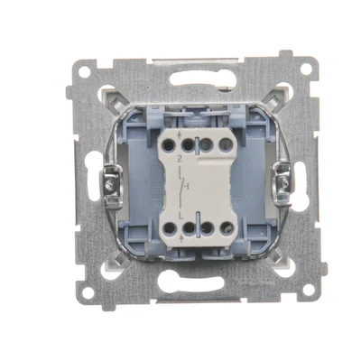 "Light" button (module) 10A 230V gold (metallic) quick connectors