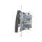"Light" button (module) 10A 230V quick connectors anthracite (metallic)