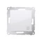 "Light" button (module) 10A 230V quick connectors white