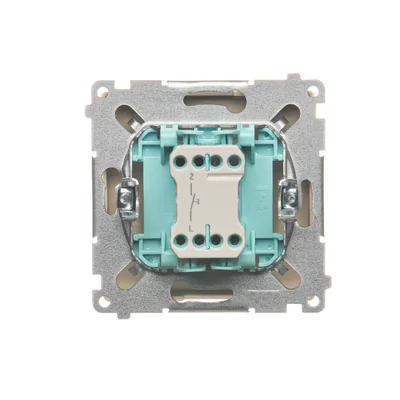 Light button (module) 10A 250V beige screw terminals