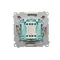 Light button (module) 10A 250V beige screw terminals