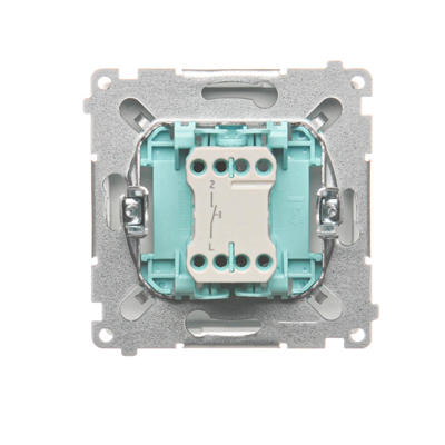 Light button (module) 10A 250V white screw terminals