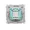 Light button (module) 10A 250V white screw terminals