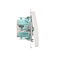 Light button (module) 10A 250V white screw terminals