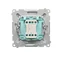Light button (module) 10A 250V white screw terminals