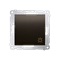 "Light" button (module) 230V, matt bronze metallic