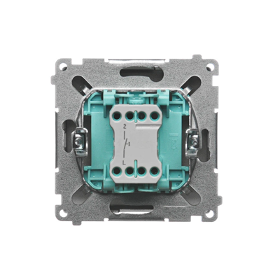 "Light" button (module) 230V, metallic satin