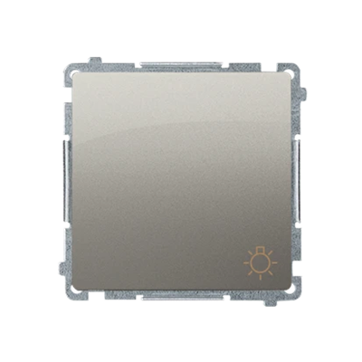 "Light" button (module) 230V, metallic satin