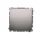 "Light" button (module) 230V, metallic stainless steel