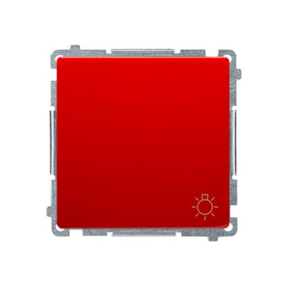 "Light" button (module) 230V, red