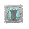 "Light" button (module) 230V, white