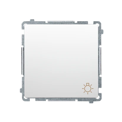 "Light" button (module) 230V, white