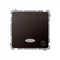 "Light" button with blue LED backlight 10AX 24V screw terminals chocolate matt metallised