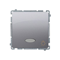 "Light" button with LED backlight 10AX 24V screw terminals silver mat