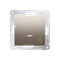 "Light" button with LED backlight (module) 10A 230V gold (metallic) quick connectors