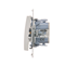 "Light" button with LED backlight (module) 10A 230V quick connectors white