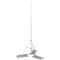 Lightning mast on a tripod, height 9000mm RP and hot-dip galvanized