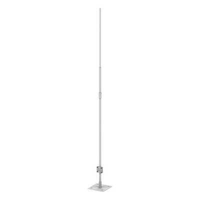 Lightning protection mast with a steel plate, height 5000mm, diameter 18/16/10 mm