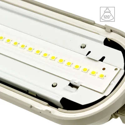 LIMEA GIANT HERMETIC 1500mm 52W NW 230V 120ST IP65 IK10 1490x72x70mm GRIS 5 ANS GW.
