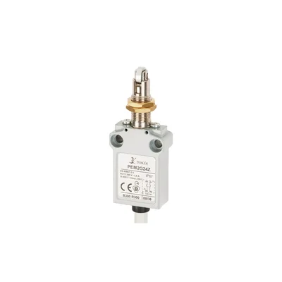Limit switch 1R 1Z snap action steel roller Ø10.4 with threaded head mounting PEM2G24Z A37-B90Z
