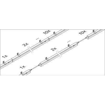 LINEAR COMPACT SWITCH Linear luminaire 4W 450lm 4000K IP20 NW white
