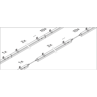 LINEAR COMPACT SWITCH Linearleuchte 4W 450lm 4000K IP20 NW weiß