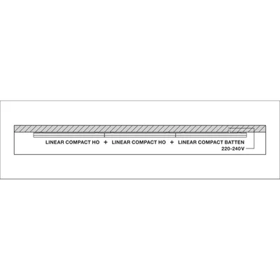 Linear luminaire LINEAR COMPACT HIGH OUTPUT 900 15W 4000K