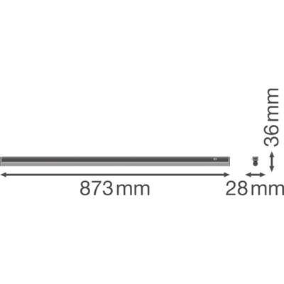 Linear luminaire LINEAR COMPACT SWITCH 900 12W 4000K