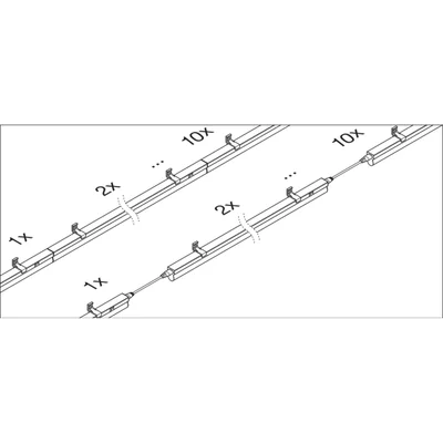 Lineare Leuchte LINEAR COMPACT SWITCH 1200 14W 3000K