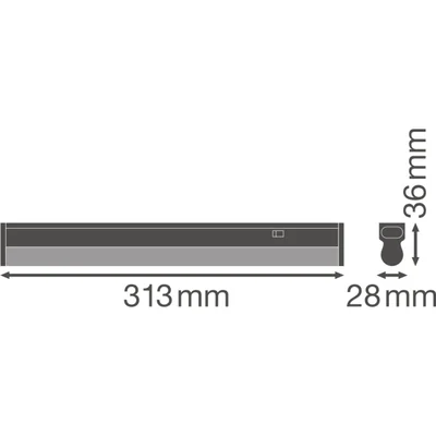 Lineare Leuchte LINEAR COMPACT SWITCH 300 4W 3000K