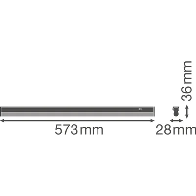 Lineare Leuchte LINEAR COMPACT SWITCH 600 8W 3000K