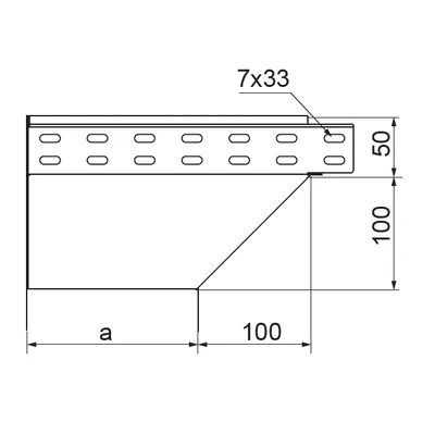 Linker Reduzierwinkel, KRLJ50H50